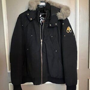 Men's Black Moose Knuckle Bomber Jacket